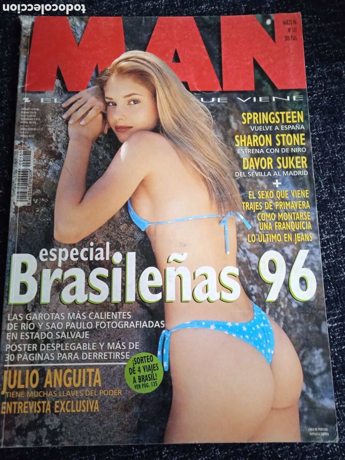 Coleccionismo de revistas y peri&oacute;dicos: MAN N&ordm; 101 MARZO 1996, . DAVOR SUKER. SHARON STONE. ESPECIAL BRASILE&Ntilde;AS 96