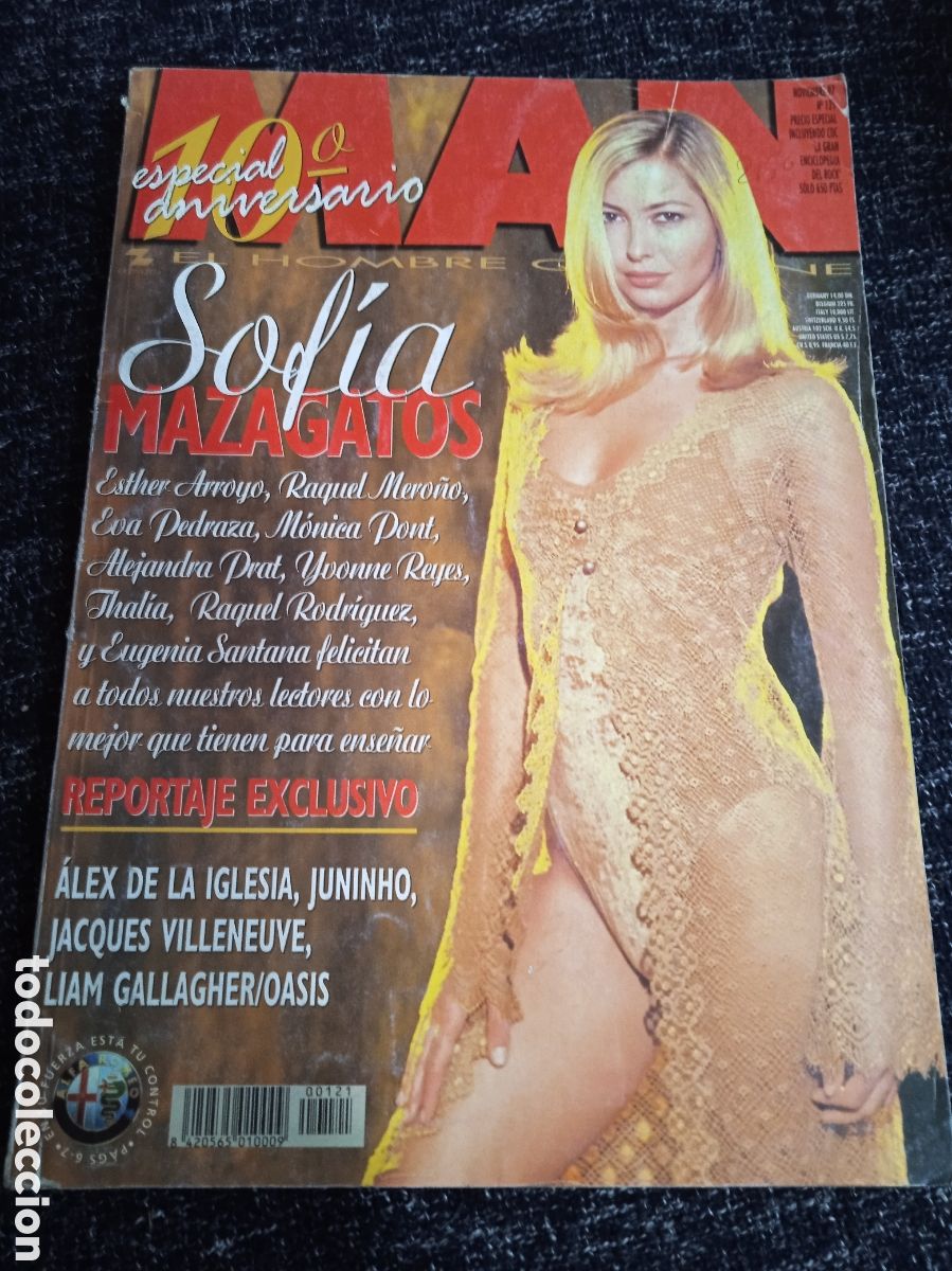 Coleccionismo de revistas y peri&oacute;dicos: MAN N&ordm; 121 NOVIEMBRE 1997, SOFIA MAZAGATOS, ESTHER ARROYO, LORENA RENDUELES, THALIA, YVONNE REY