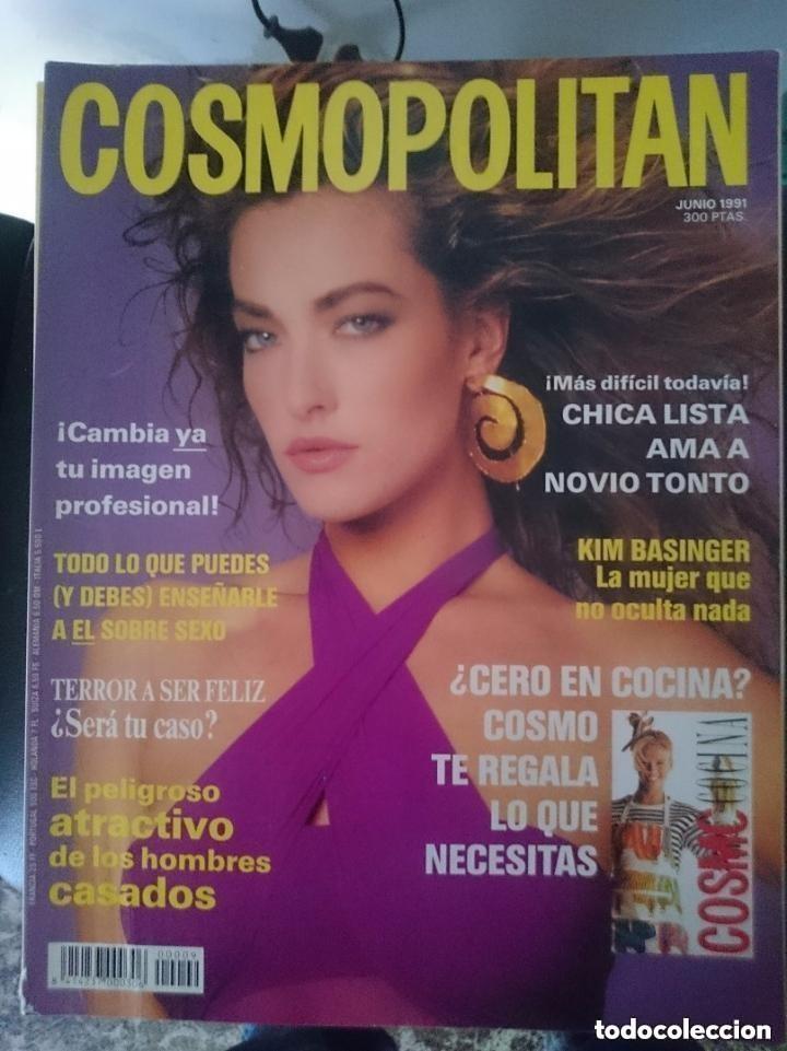 Coleccionismo de revistas y peri&oacute;dicos: Cosmopolitan junio 1991 - Kim Basinger - El peligroso atractivo de los hombres casados - In&eacute;s Satre