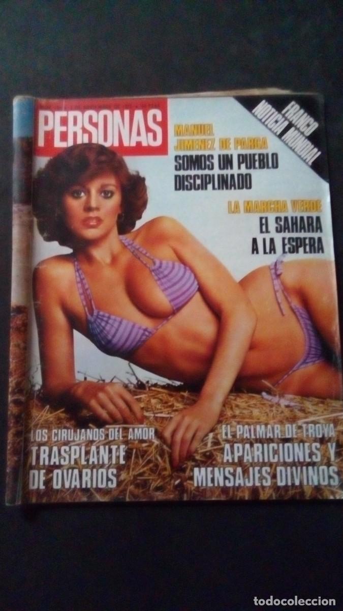 Coleccionismo de revistas y peri&oacute;dicos: PERSONAS 104-1975-CAMPARI-MARCHA VERDE SAHARA-MARC&Iacute;A BELL-GERALDINE JUNE-LOLITA-PALMAR DE TROYA