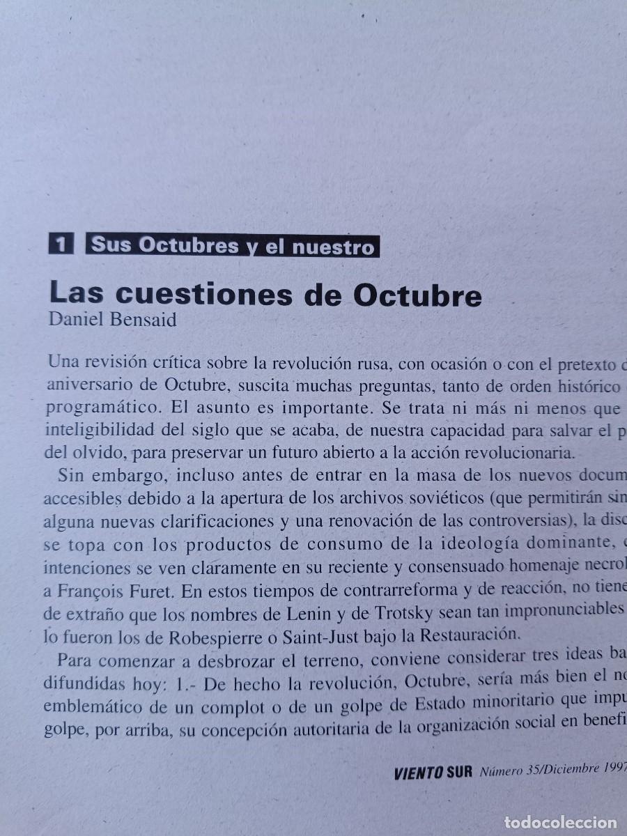Coleccionismo de revistas y peri&oacute;dicos: REVISI&Oacute;N DE LA REVOLUCI&Oacute;N RUSA DE OCTUBRE DE 1917. 29 P&Aacute;GS DE REVISTA VIENTO SUR 1997