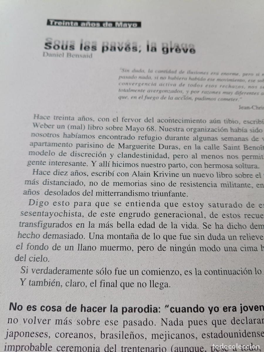 Coleccionismo de revistas y peri&oacute;dicos: MAYO DEL 68, AN&Aacute;LISIS 30 A&Ntilde;OS DESPU&Eacute;S. 5 P&Aacute;GS. DE REVISTA VIENTO SUR 1998