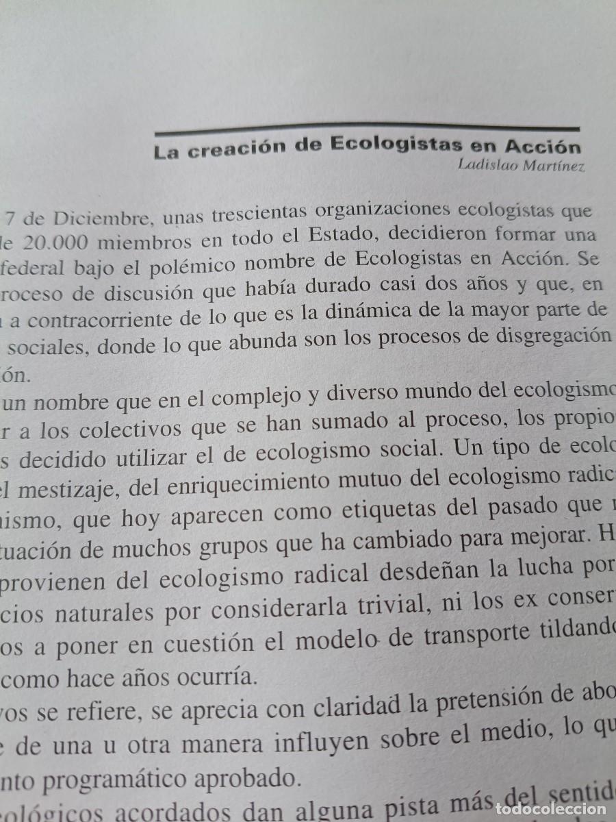 Coleccionismo de revistas y peri&oacute;dicos: LA CREACI&Oacute;N DE ECOLOGISTAS EN ACCI&Oacute;N. 4 P&Aacute;GS. DE REVISTA VIENTO SUR 1999