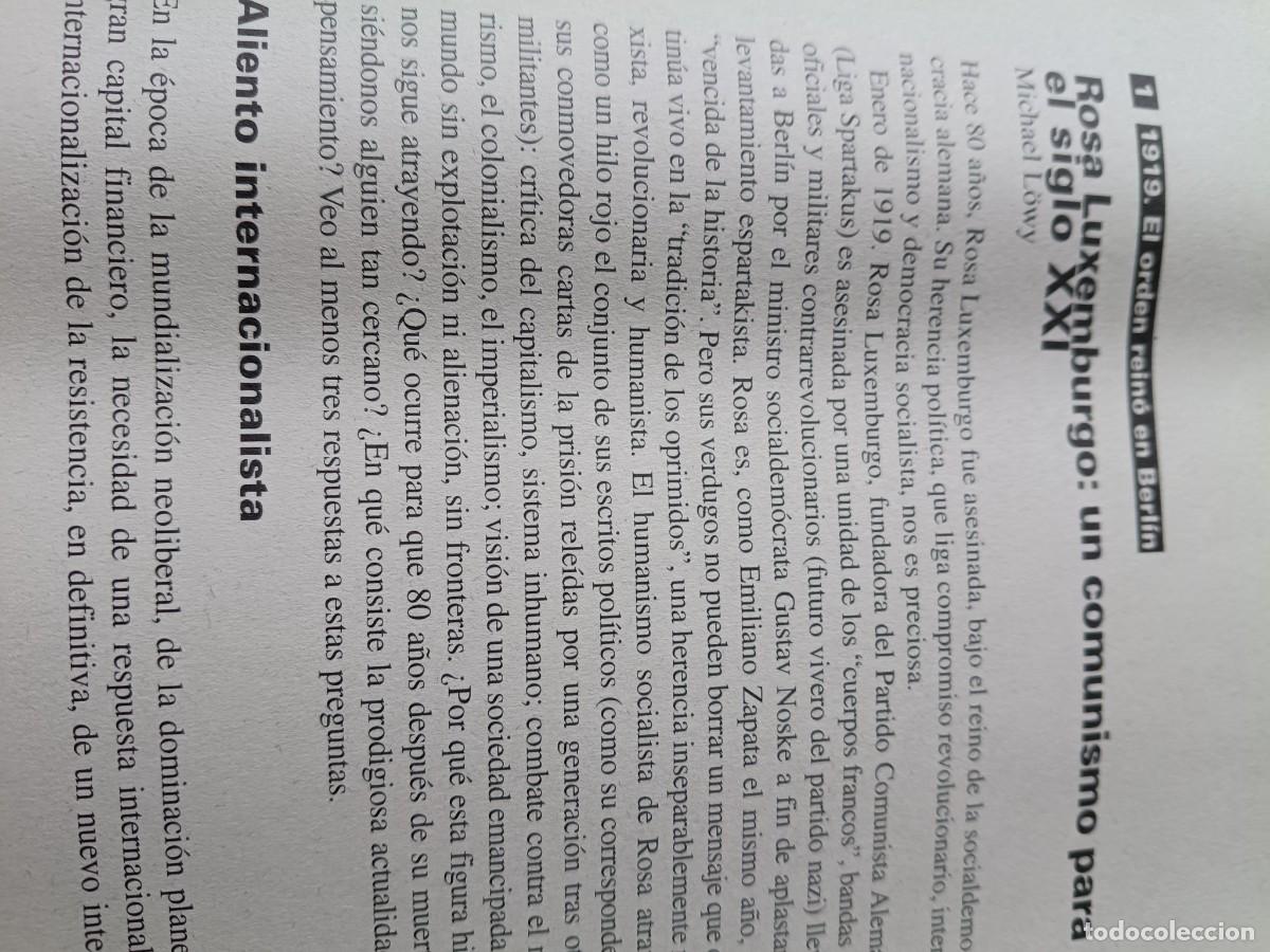 Coleccionismo de revistas y peri&oacute;dicos: DOSSIER ROSA LUXEMBURGO VIGENTE Y LA REVOLUCI&Oacute;N ALEMANA DE 1919 36 P&Aacute;GS. DE REVISTA VIENTO SUR 1999