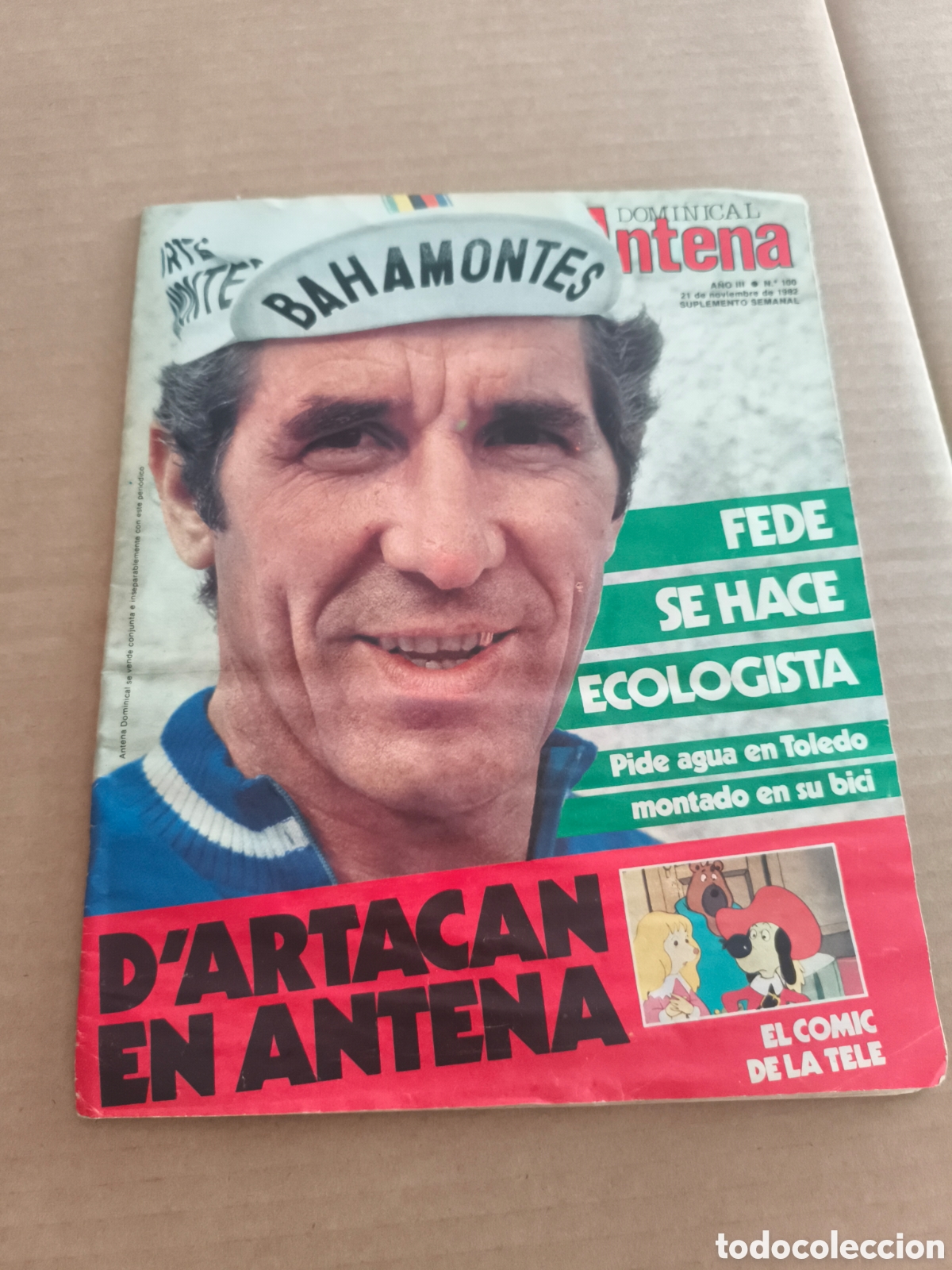 Coleccionismo de revistas y peri&oacute;dicos: DOMINICAL ANTENA N&deg;100 1982 FEDERICO BAHAMONTES ANALIA GADE AFGANISTAN