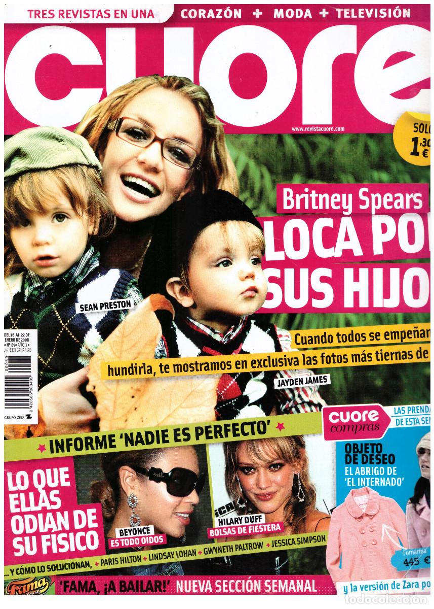 Coleccionismo de revistas y peri&oacute;dicos: REVISTA CUORE 89: BRITNEY SPEARS / VANESSA PARADIS / MARIAH CAREY / SPICE GIRLS / FECITY HUFFMAN
