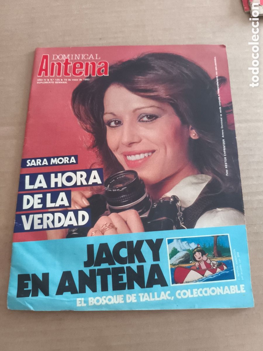 Coleccionismo de revistas y peri&oacute;dicos: DOMINICAL ANTENA N&deg;125 SARA MORA PESCA DEL SALMON MODA 1983 MALETILLAS AVENTURAS DE JACKY