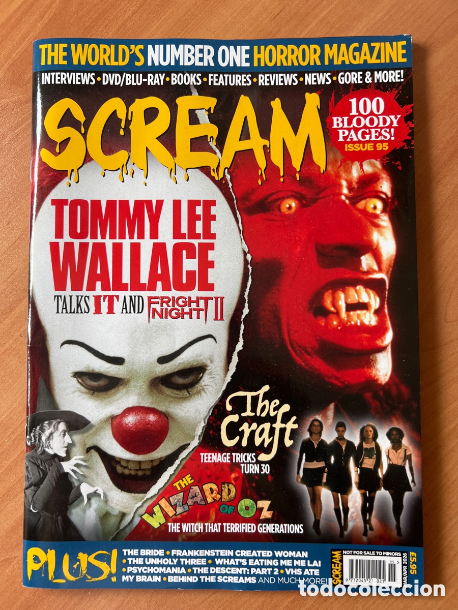 Coleccionismo de revistas y peri&oacute;dicos: Revista Horror Mago Oz Vincent Price Tommy Lee Wallace