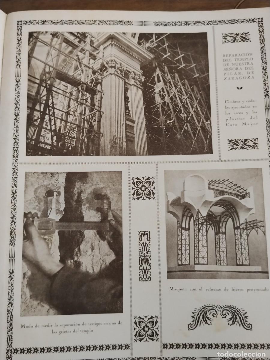 Coleccionismo de revistas y peri&oacute;dicos: REPARACION DEL TEMPLO DE NUESTRA SE&Ntilde;ORA DEL PILAR ZARAGOZA HOJA A&Ntilde;O 1931-1932