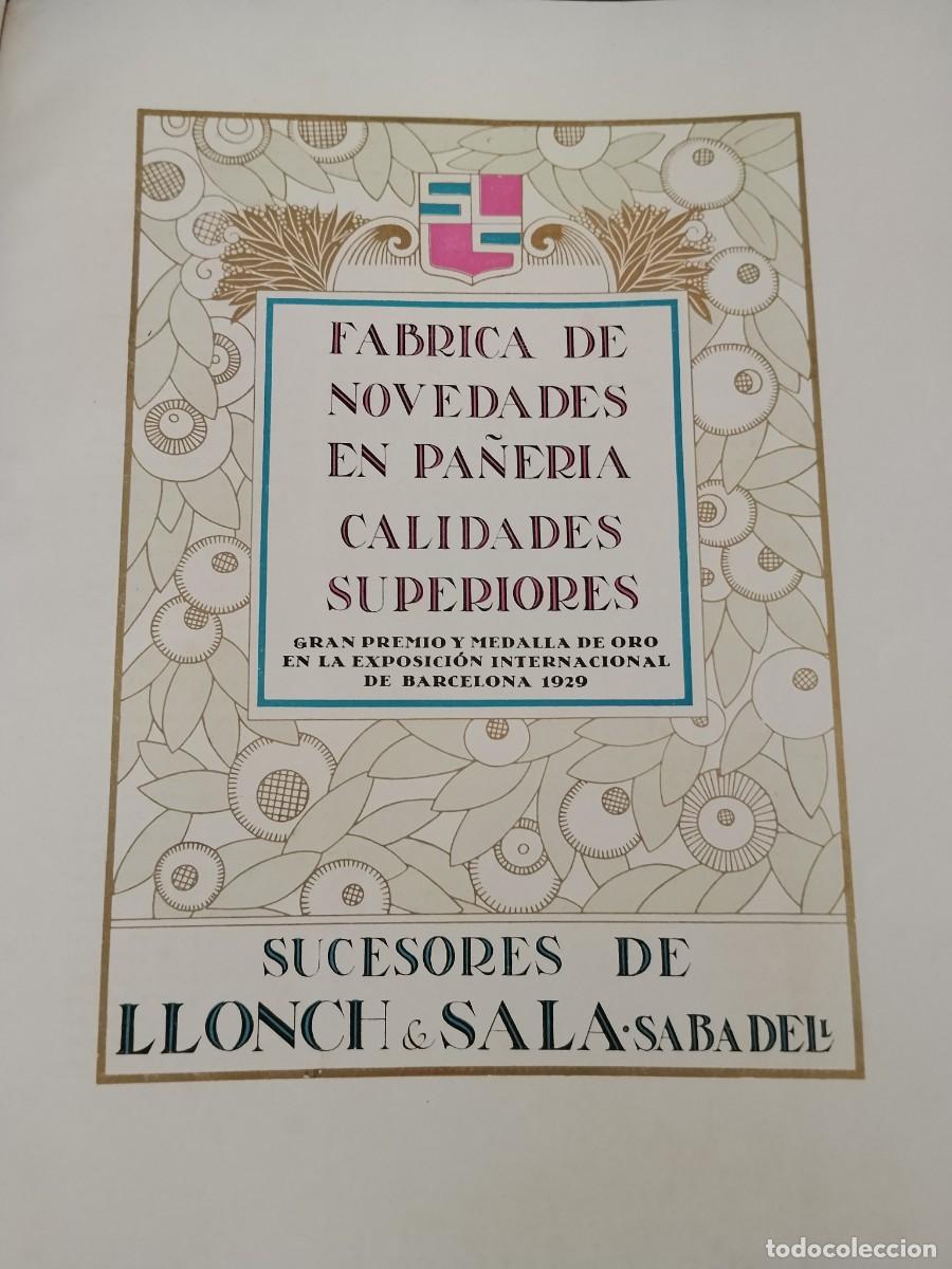 Coleccionismo de revistas y peri&oacute;dicos: FABRICA EN NOVEDADES EN PA&Ntilde;ERIA SUCESORES DE LLONCH SALA SABADELL HOJA A&Ntilde;O 1931-1932