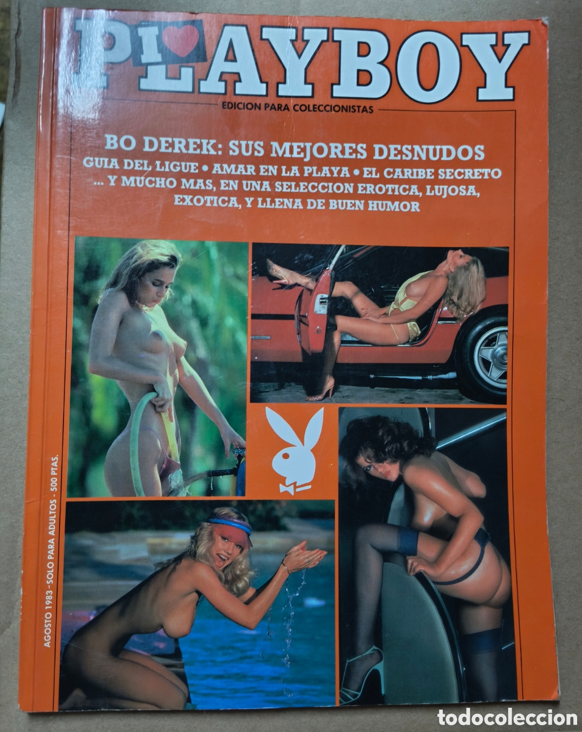 Coleccionismo de revistas y peri&oacute;dicos: Playboy edicion para coleccionistas. Agosto 1983. August. Bo Derek
