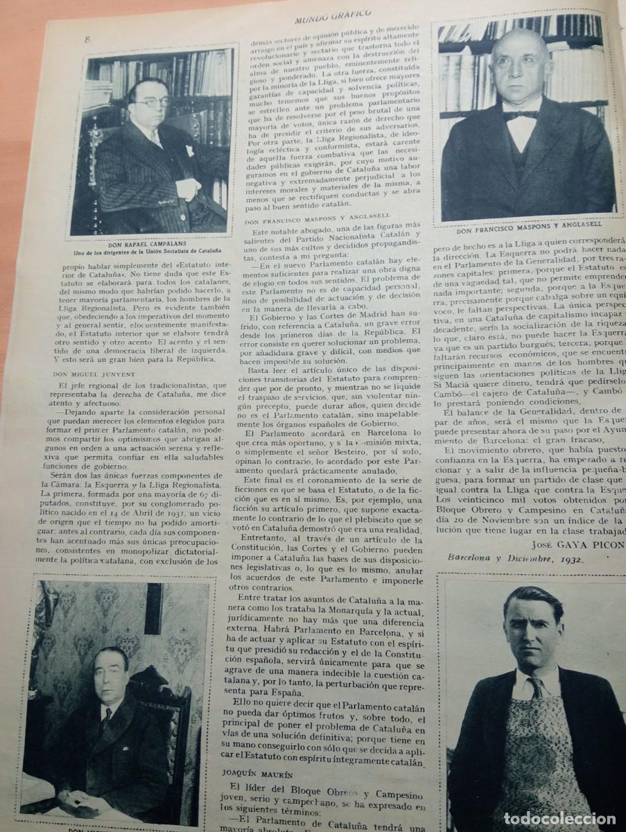 Coleccionismo de revistas y peri&oacute;dicos: REVISTA A&Ntilde;O 1932 INVENTOS ISLAS ARTIFICIALES RAFAEL CAMPALANS MIGUEL JUNYENT JOAQUIM MAURIN MASPONS