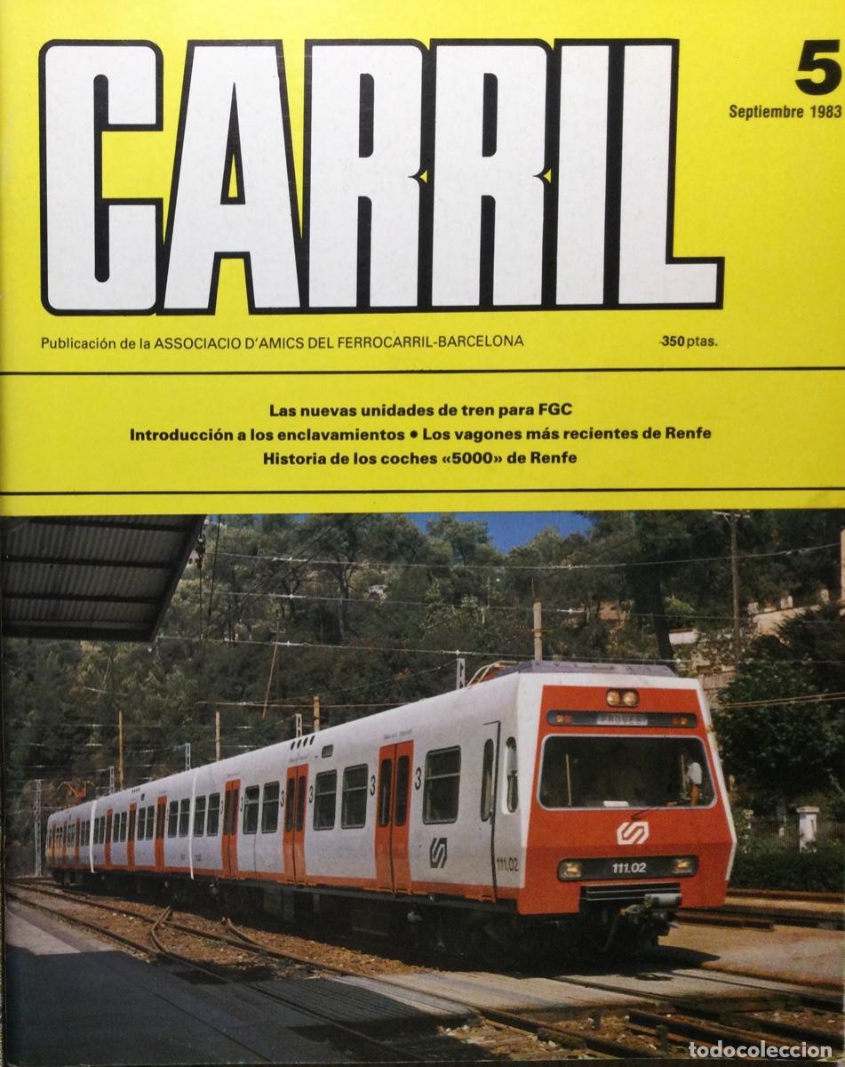 Coleccionismo de revistas y peri&oacute;dicos: REVISTA CARRIL N&Uacute;MMERO 5 septiembbre 1983