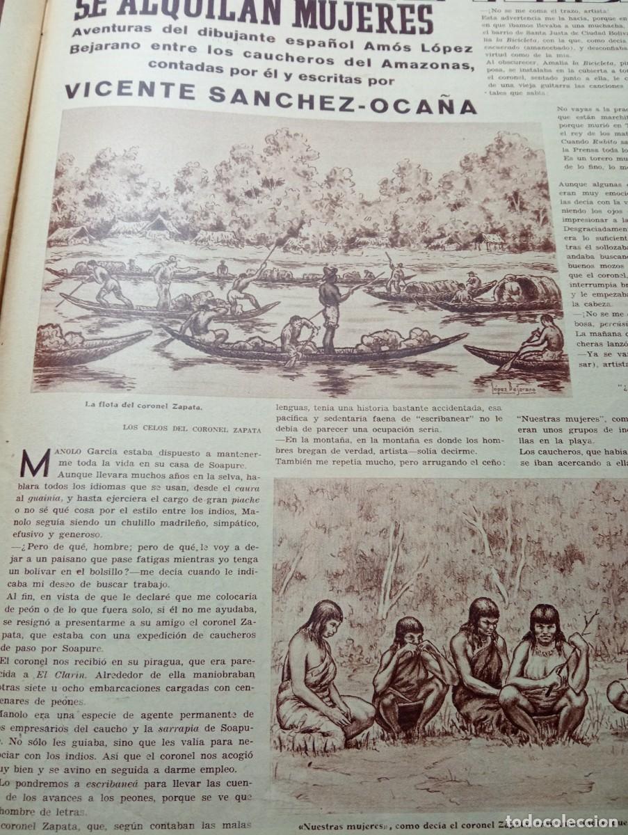 Coleccionismo de revistas y peri&oacute;dicos: REVISTA A&Ntilde;O 1936 AVENTURERO DIBUJANTE AMOS LOPEZ BEJARANO MINAS DE CARBON DE LAS ROZAS SANTANDER