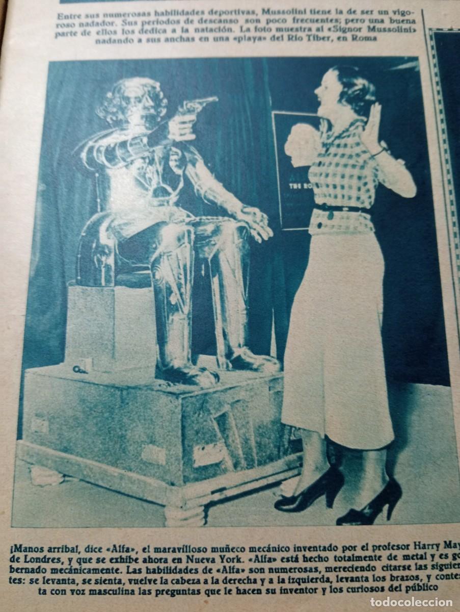 Coleccionismo de revistas y peri&oacute;dicos: REVISTA A&Ntilde;O 1934 MU&Ntilde;ECO MECANICO AUTOMATA ANDROIDE MUSEO DE ARTE DE CATALU&Ntilde;A MANUEL GISBERT RICO