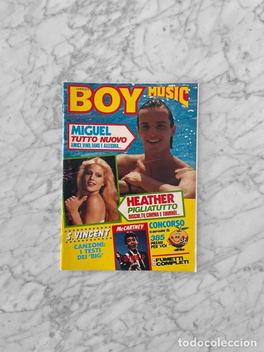 Coleccionismo de revistas y peri&oacute;dicos: BOY MUSIC - 1982 - MIGUEL BOSE, HEATHER PARISI, GIANNI TOGNI, J. GEILS BAND, PAUL McCARTNEY, RAMONES