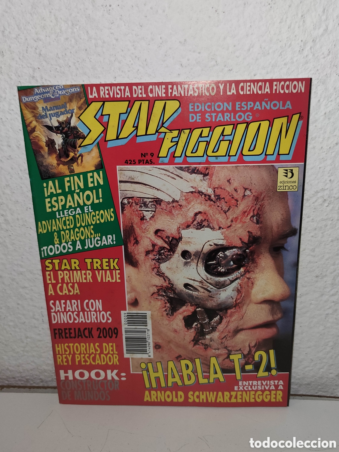 Coleccionismo de revistas y peri&oacute;dicos: Revista - Star Ficcion (Starlog) 9 - Dungeons & Dragons, Star Trek, Hook, Terminator 2