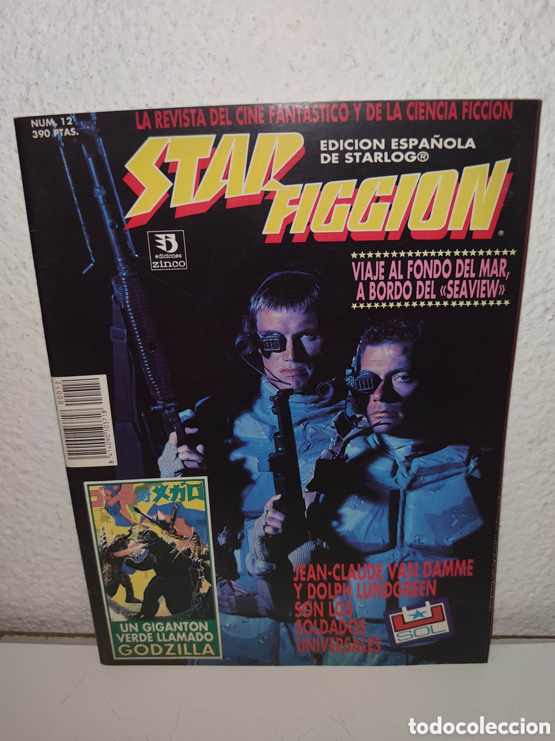 Coleccionismo de revistas y peri&oacute;dicos: Revista - Star Ficcion (Starlog) 12 - Soldado universal, Godzilla, Viaje al fondo del mar