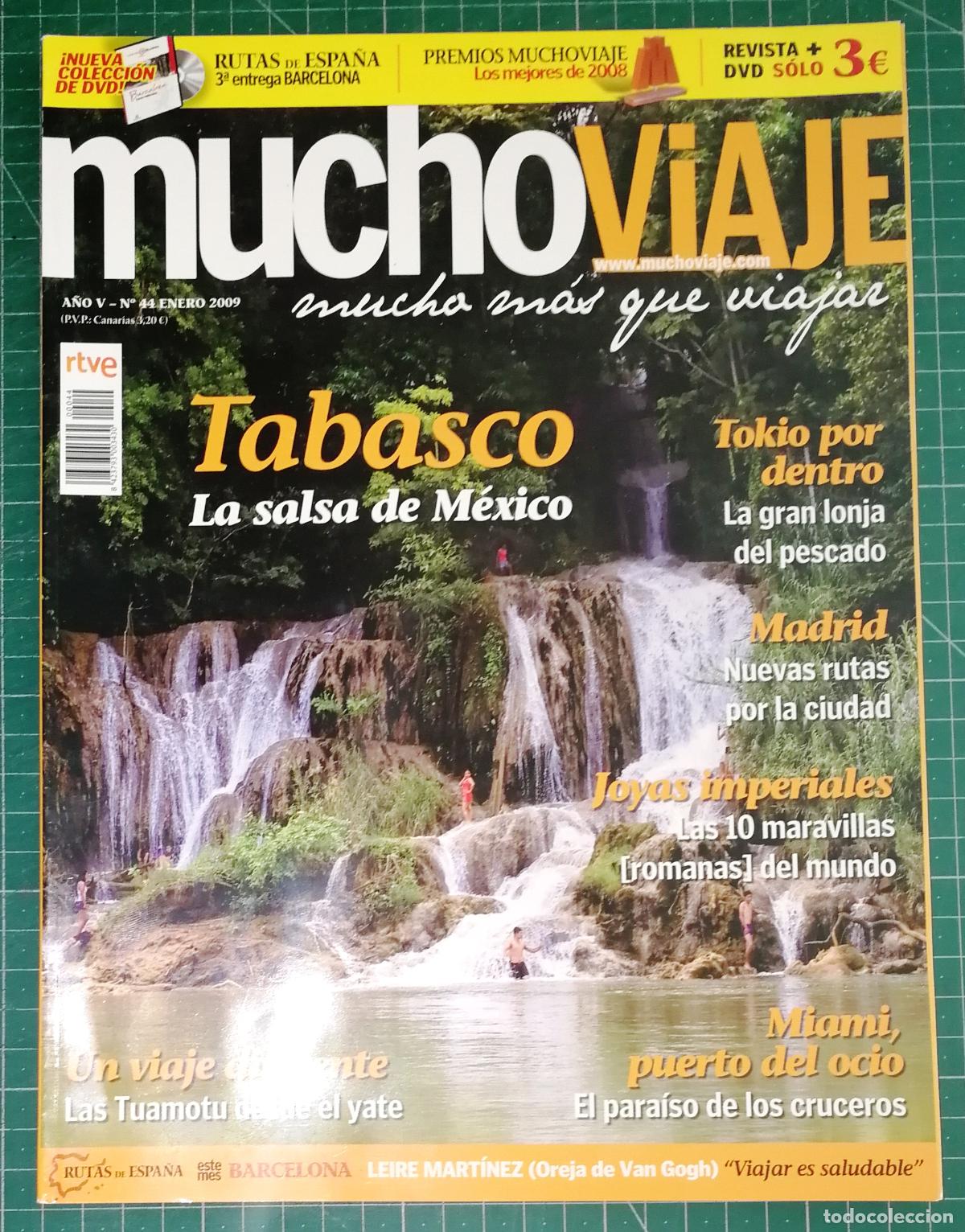 Colecionismo de Revistas e Jornais: REVISTA MUCHOVIAJE. A&Ntilde;O V. N&ordm; 44. ENERO 2009. - Mucho Viaje