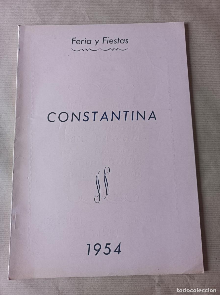 Coleccionismo de revistas y peri&oacute;dicos: REVISTA CONSTANTINA (SEVILLA) FERIA Y FIESTAS 1954