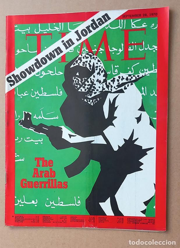 Coleccionismo de revistas y peri&oacute;dicos: Showdown in Jordan. The Arab Guerrillas. Time Set 28, 1970