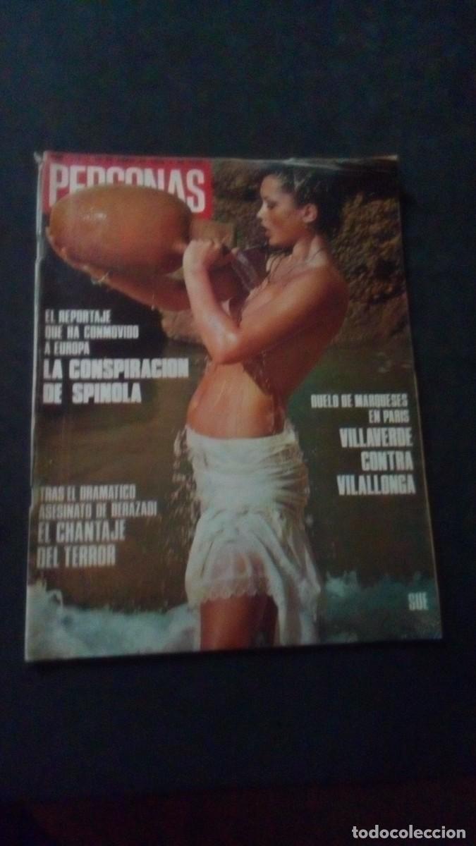 Coleccionismo de revistas y peri&oacute;dicos: PERSONAS 128-1976-CLAUDIO S&Aacute;NCHEZ ALBORNOZ-GEORGES MOUSTAKI-MART&Iacute;N S&Aacute;EZ-CRUYFF-EL ESCORIAL
