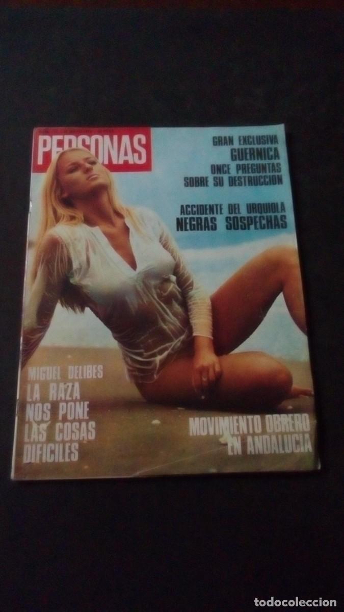 Coleccionismo de revistas y peri&oacute;dicos: PERSONAS 133-1976-LISELOTTE MALIDOR-MIGUEL DELIBES-URQUIOLA GALICIA-GUERNICA-PIERRE GOLDMAN