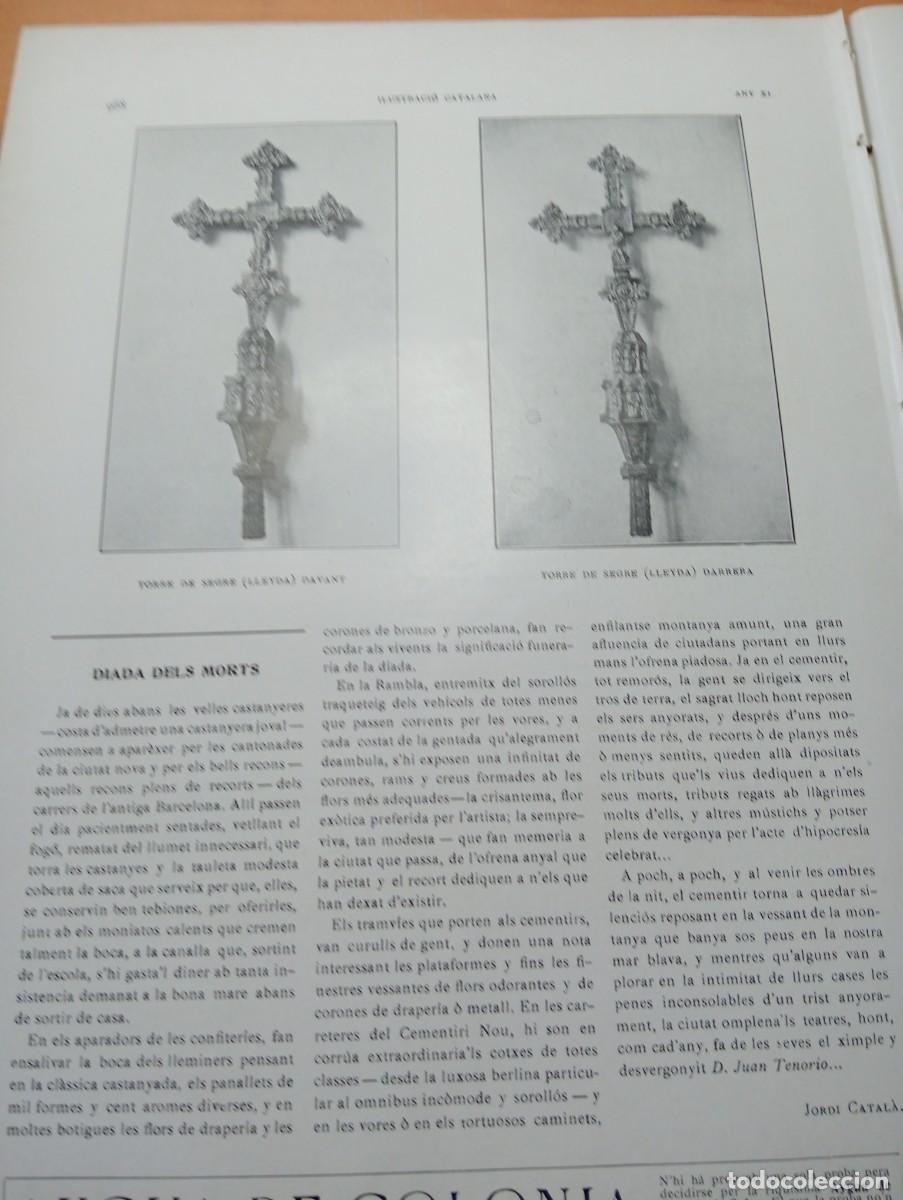 Coleccionismo de revistas y peri&oacute;dicos: REVISTA ANY 1913 CREU DE TERME PONT D'ARMENTERA TORRES DE SEGRE