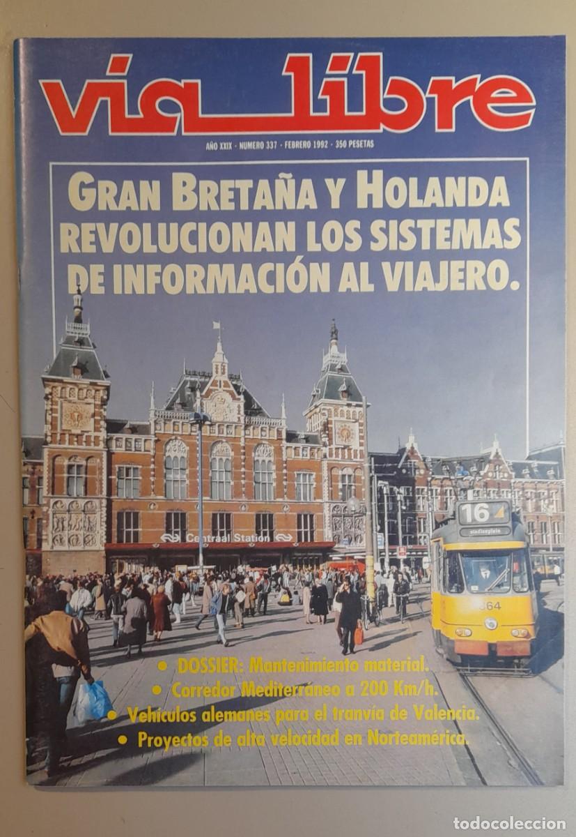 Coleccionismo de revistas y peri&oacute;dicos: VIA LIBRE N&ordm; 337 - FEBRERO 1992- A&Ntilde;O XXIX