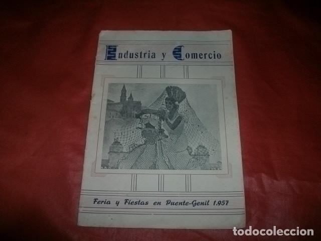 Coleccionismo de revistas y peri&oacute;dicos: INDUSTRIA Y COMERCIO, REVISTA ILUSTRADA. FERIA Y FIESTAS EN PUENTE GENIL, AGOSTO DE 1957
