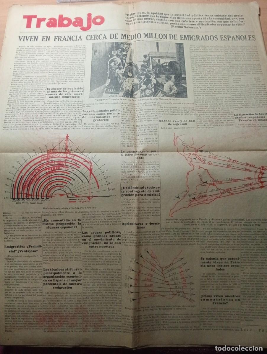 Colecionismo de Revistas e Jornais: PERIODICO A&Ntilde;O 1935 REPOBLACION FORESTAL EN BADAJOZ PEREZ SOMMER ICHAUSTI LA EMIGRACION ESPA&Ntilde;OLA