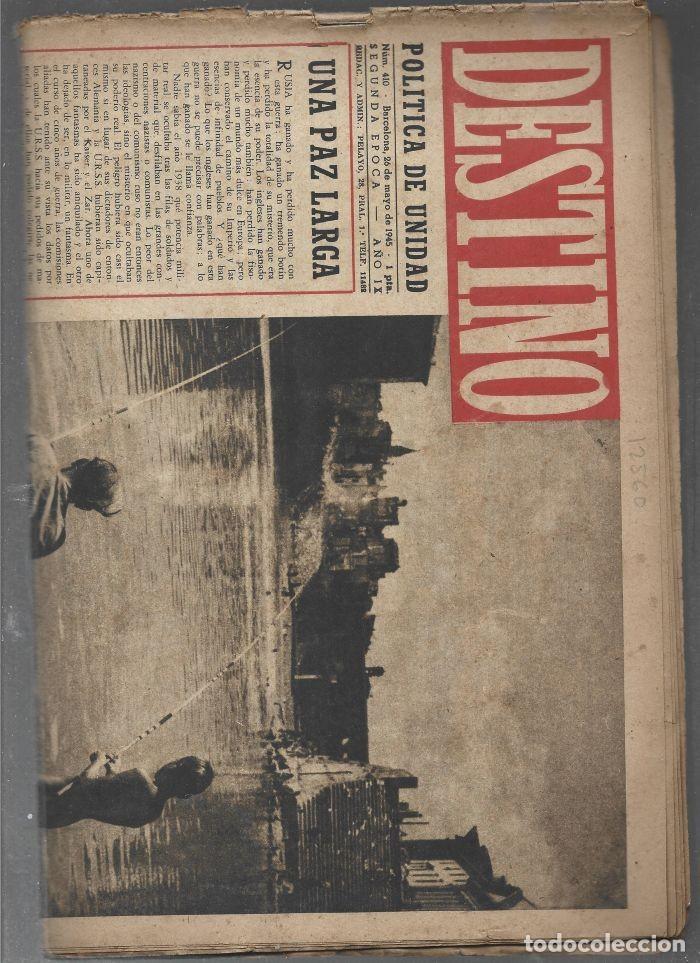 Coleccionismo de revistas y peri&oacute;dicos: revista DESTINO 26 mayo 1945