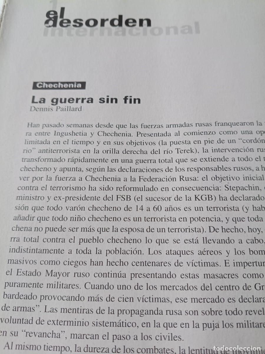 Coleccionismo de revistas y peri&oacute;dicos: CHECHENIA, LA GUERRA SIN FIN. 7 DE REVISTA VIENTO SUR 1999