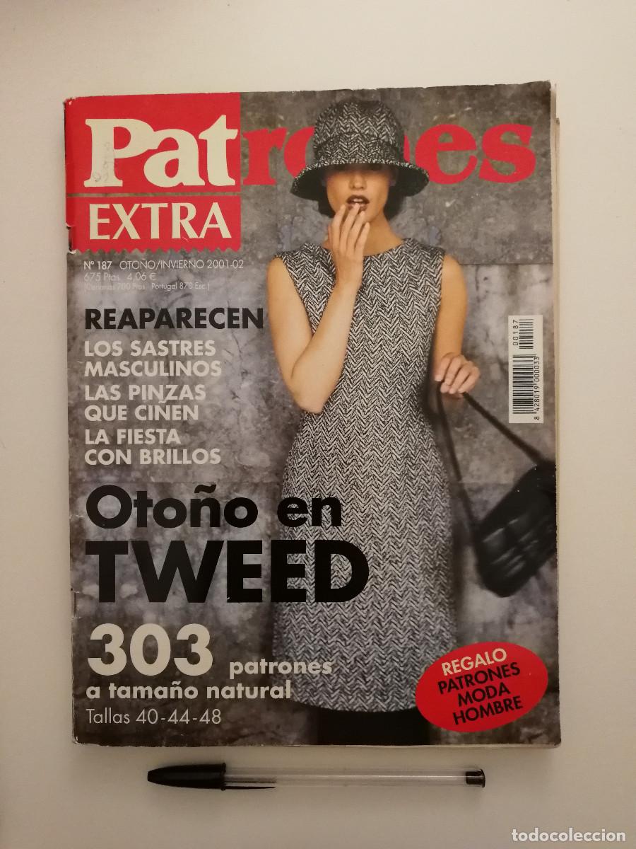 Coleccionismo de revistas y peri&oacute;dicos: REVISTA - PATRONES EXTRA - NUMERO 187 - INCLUYE SUPLEMENTOS - MODA COSTURA
