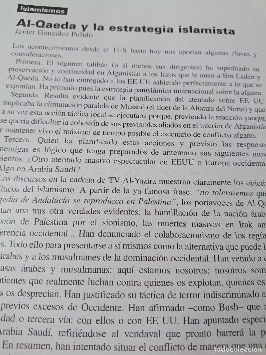 Collectionnisme de Revues et Journaux: AL-QAEDA Y LA ESTRATEGIA ISLAMISTA. 3 P&Aacute;GS. DE REVISTA VIENTO SUR 2001