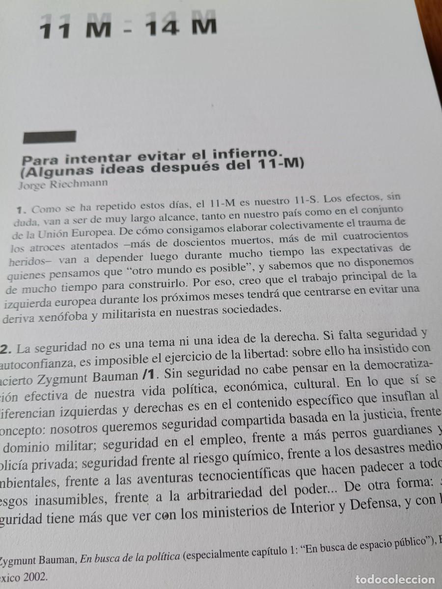 Coleccionismo de revistas y peri&oacute;dicos: CONSECUENCIAS DE LOS ATENTADOS DEL 11-M. 17 P&Aacute;GS. DE REVISTA VIENTO SUR 2004
