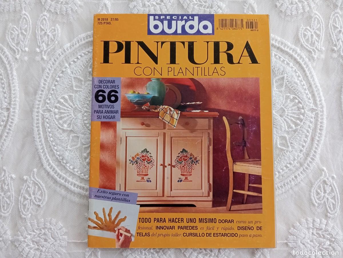 Coleccionismo de revistas y peri&oacute;dicos: BURDA SPECIAL PINTURA CON PLANTILLAS - ESTARCIDO - 1995 - CON PLANTILLAS