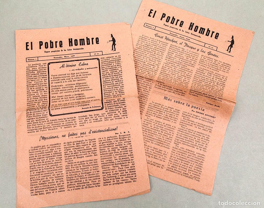 Collection Magazines and Newspapers: EL POBRE HOMBRE - REVISTA - SANTANDER 1948 - 2 NUMERTOS COMPLETA - RAR&Iacute;SIMA