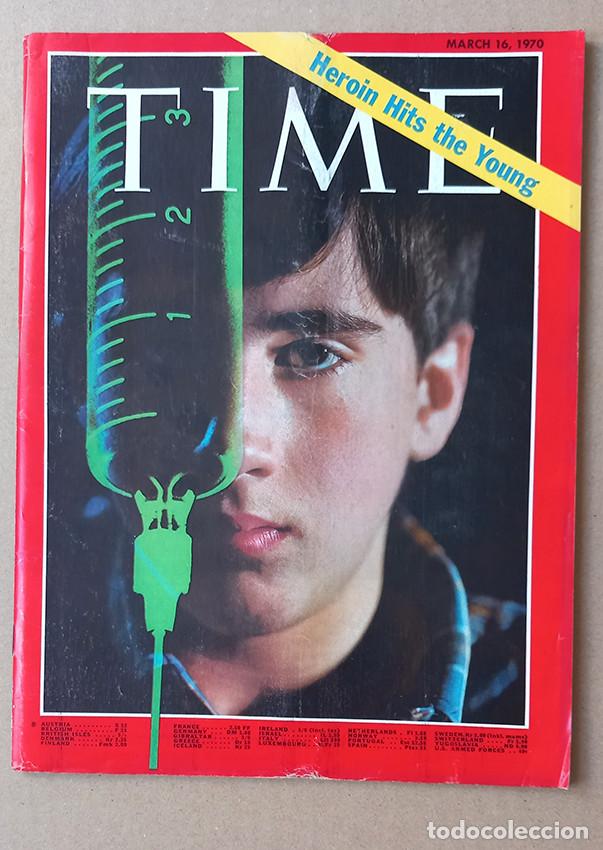 Coleccionismo de revistas y peri&oacute;dicos: Heroin Hits the Young. Is There a Jewish Foreign Policy? Time Mar 16, 1970