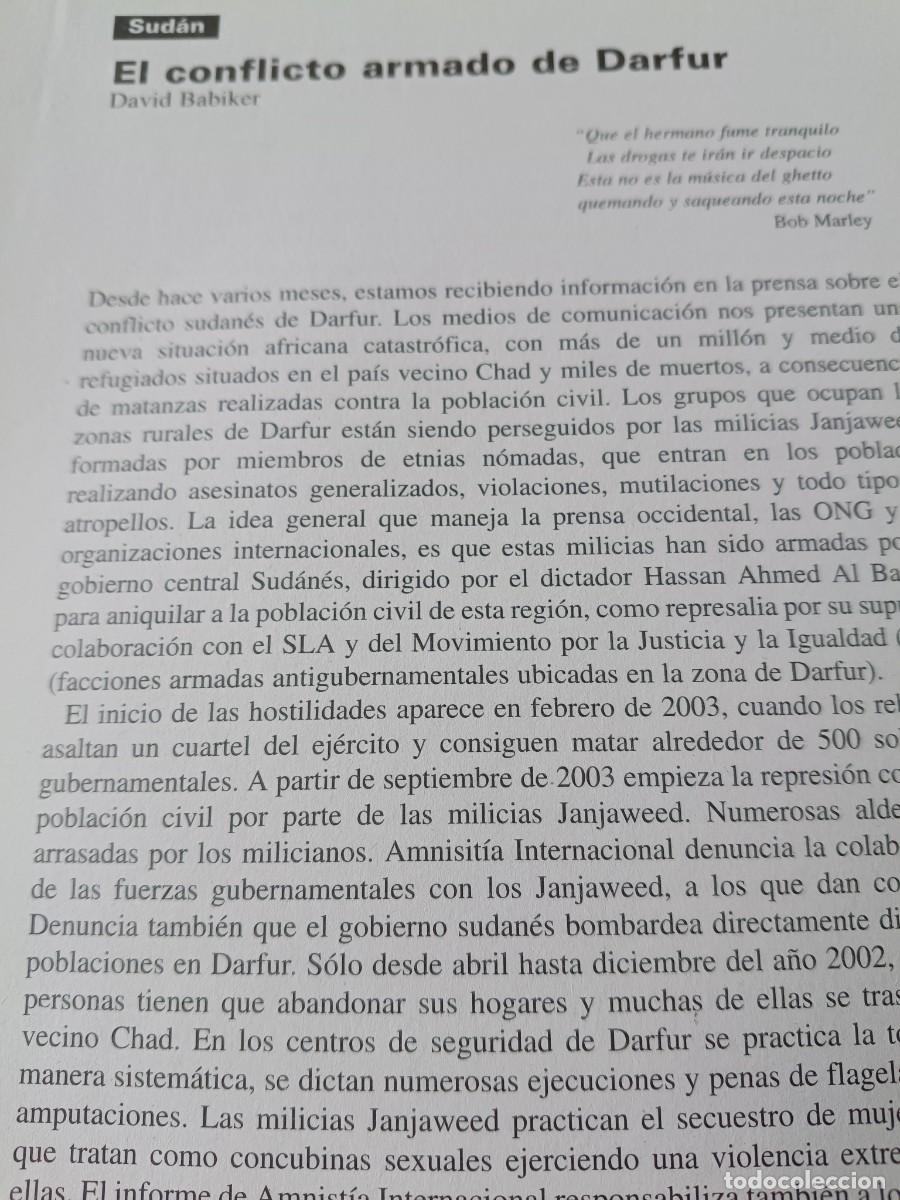 Coleccionismo de revistas y peri&oacute;dicos: HISTORIA DE SUDAN Y EL CONFLICTO ARMADO DE DARFUR 8 P&Aacute;GS. REVISTA VIENTO SUR 2004