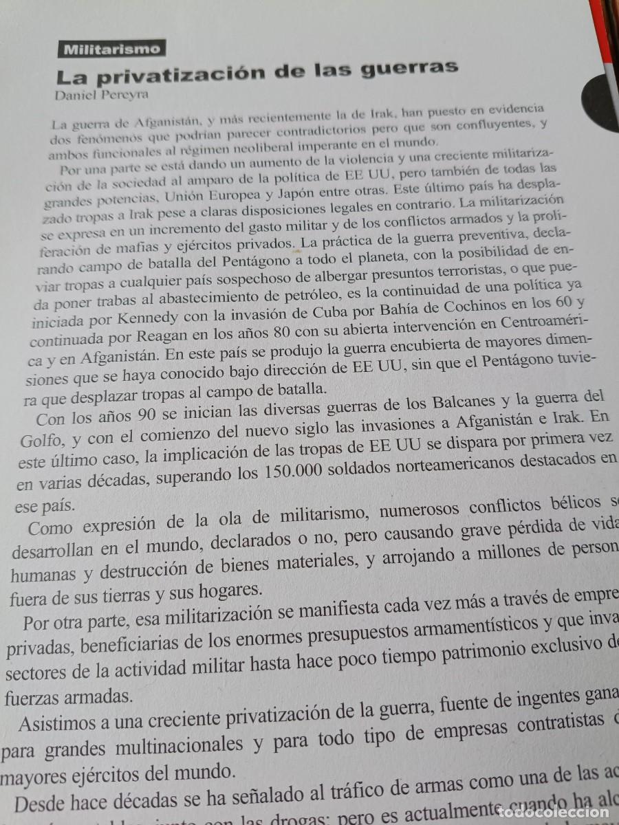 Coleccionismo de revistas y peri&oacute;dicos: MILITARISMO, MERCENARIOS Y PRIVATIZACI&Oacute;N DE LAS GUERRAS. 8 P&Aacute;GS. REVISTA VIENTO SUR 2005