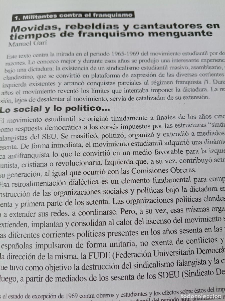 Coleccionismo de revistas y peri&oacute;dicos: MOVIMIENTO ESTUDIANTIL CONTRA EL FRANQUISMO. 7 P&Aacute;GS. DE REVISTA VIENTO SUR 2006