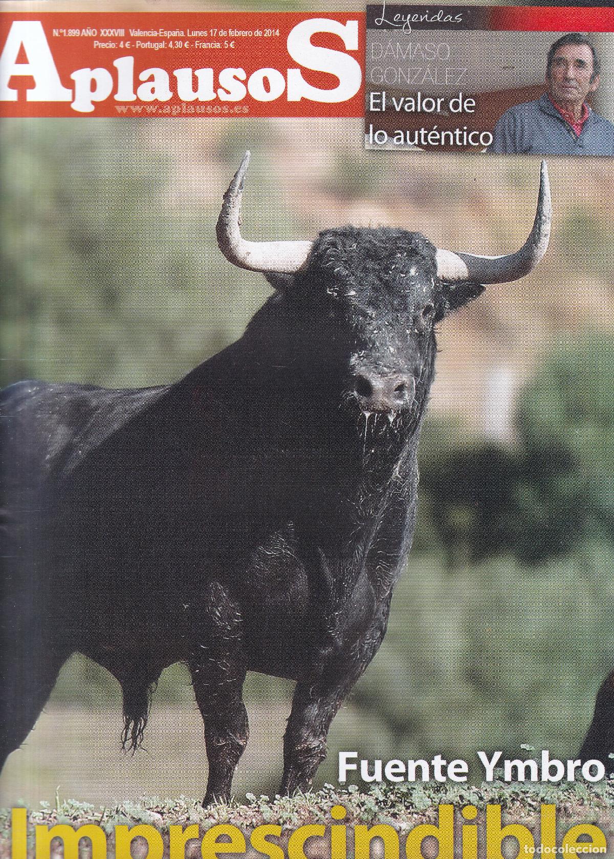 Coleccionismo de revistas y peri&oacute;dicos: REVISTA APLAUSOS - N&ordm; 1899 / LUNES, 17 DE FEBRERO DE 2014 - TAUROMAQUIA