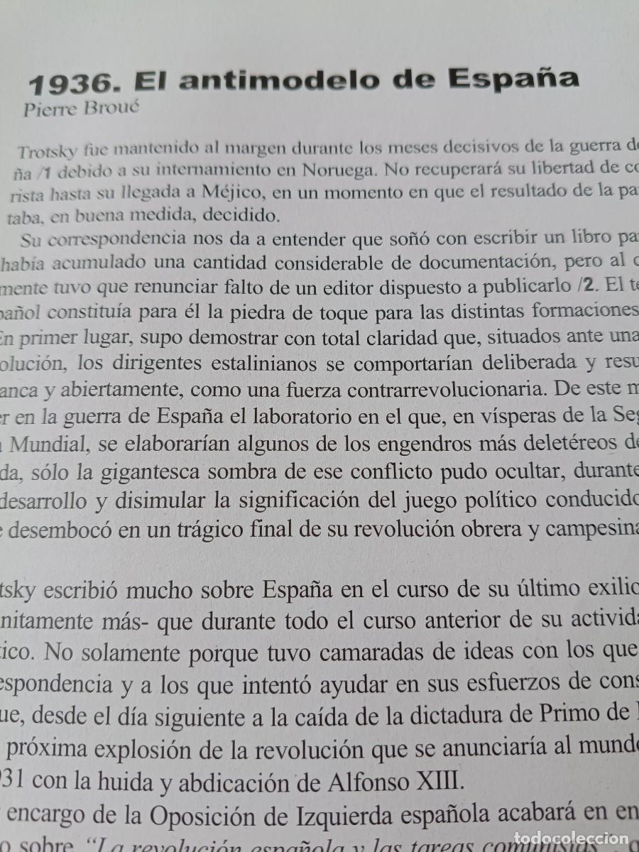 Coleccionismo de revistas y peri&oacute;dicos: TROTSKI SOBRE LA GUERRA CIVIL EN ESPA&Ntilde;A Y EL POUM. 12 P&Aacute;GS. REVISTA VIENTO SUR 2006