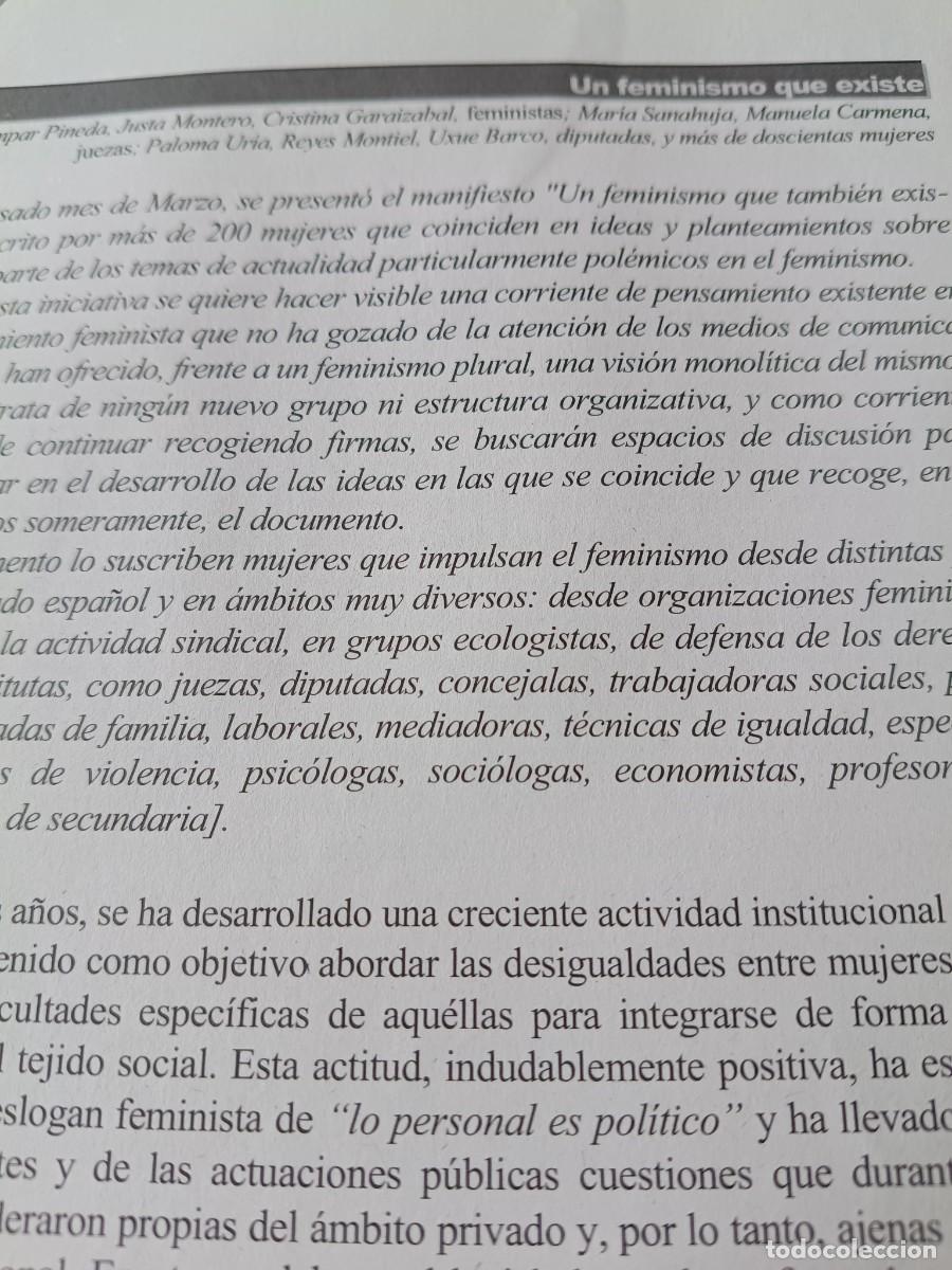 Coleccionismo de revistas y peri&oacute;dicos: MANIFIESTO: UN FEMINISMO QUE TAMBI&Eacute;N EXISTE, REFORMAS LEGISLATIVAS. 5 P&Aacute;GS. REVISTA VIENTO SUR 2006