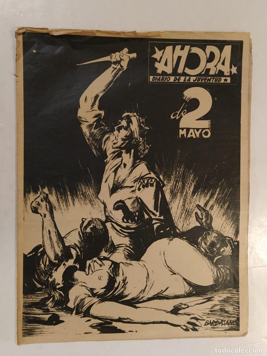 Coleccionismo de revistas y peri&oacute;dicos: GUERRA CIVIL - AHORA DIARIO DE LA JUVENTUD - A&Ntilde;O 1937 - PERIODICO ANTIGUO -VER FOTOS