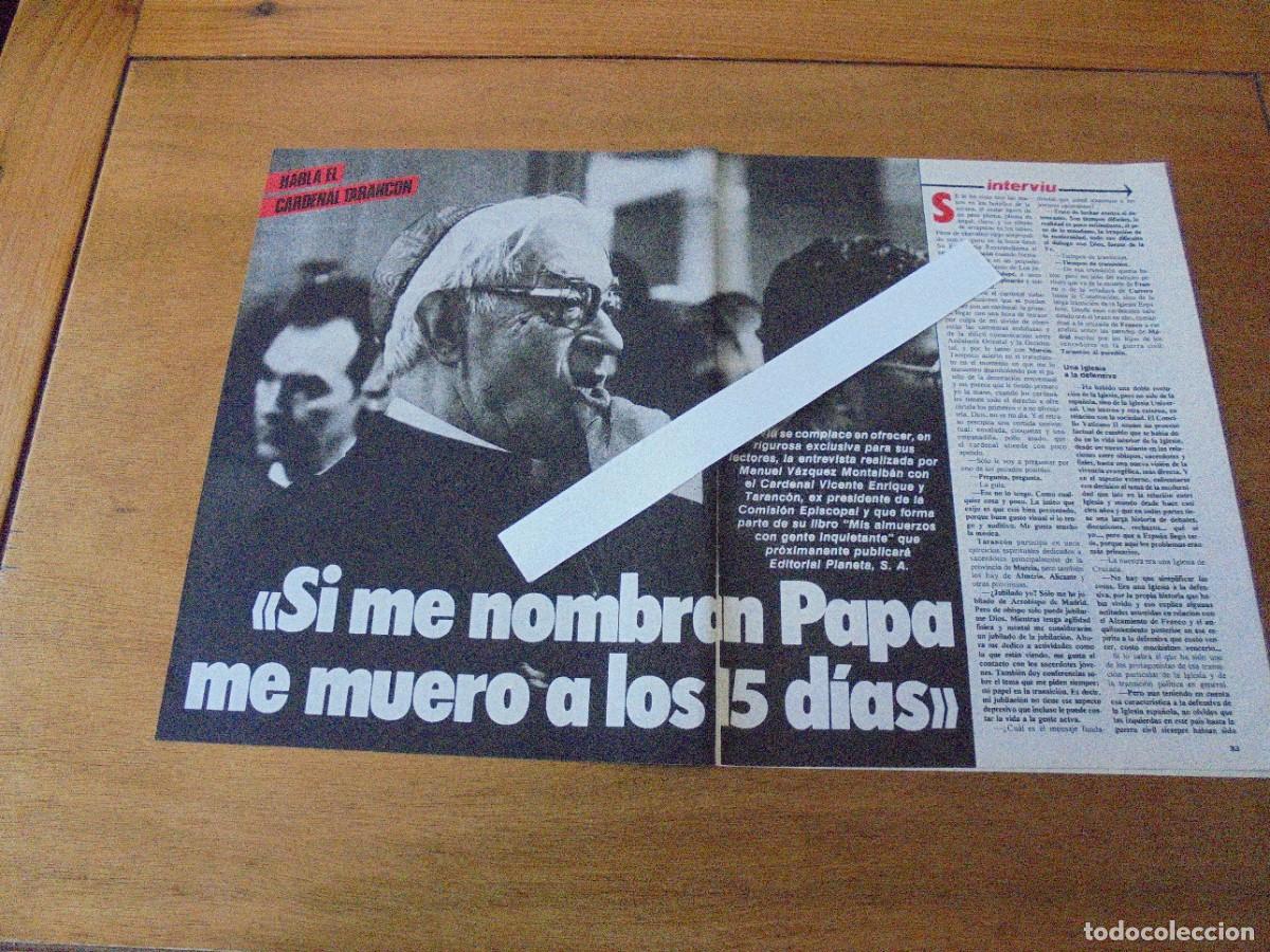 Coleccionismo de revistas y peri&oacute;dicos: RETAL 1984: CARDENAL TARANC&Oacute;N ENTREVISTADO POR MANUEL V&Aacute;ZQUEZ MONTALB&Aacute;N