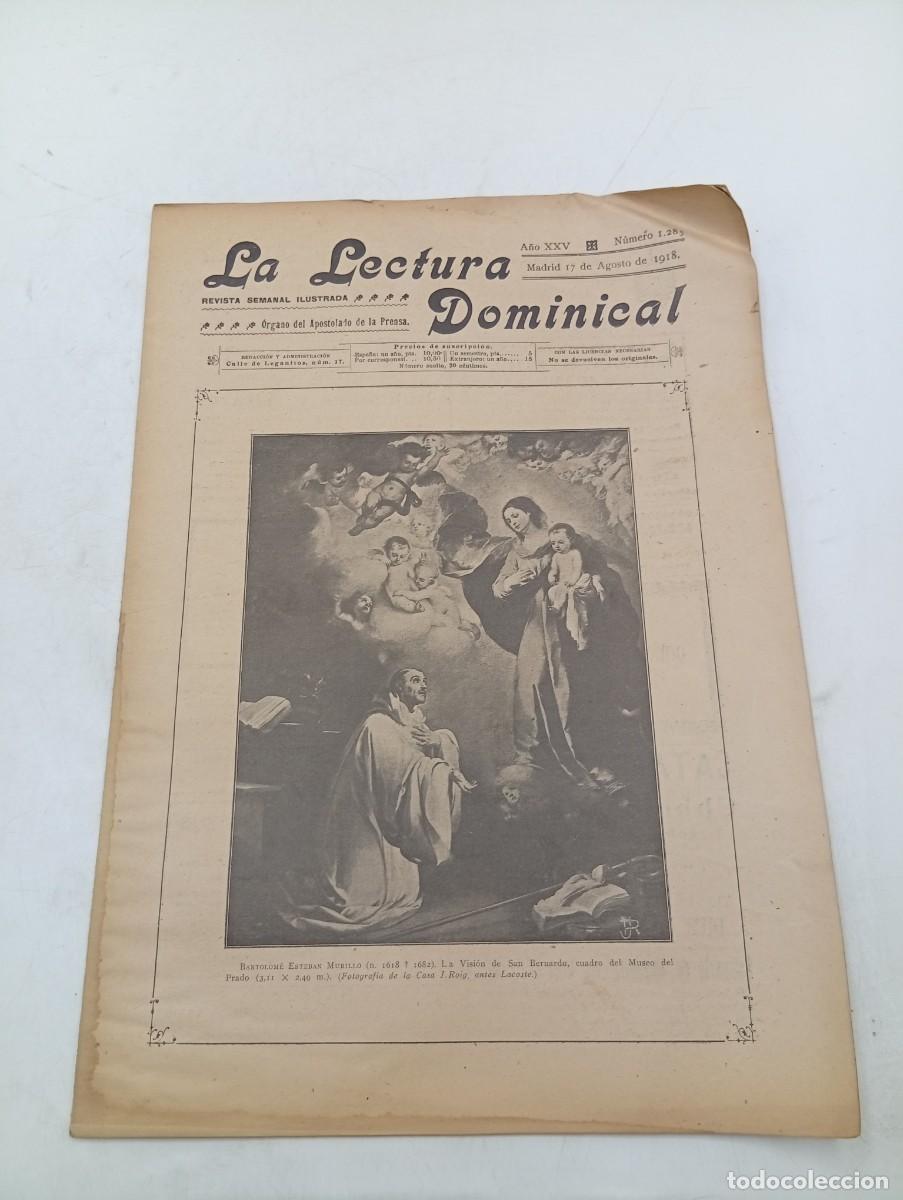 Coleccionismo de revistas y peri&oacute;dicos: LECTURA DOMINICAL. A&Ntilde;O XXV. N&ordm; 1285. A&Ntilde;O 1918. ARTE CRISTIANO. SECCION PIADOSA. SAN LUIS DE A.. LEER