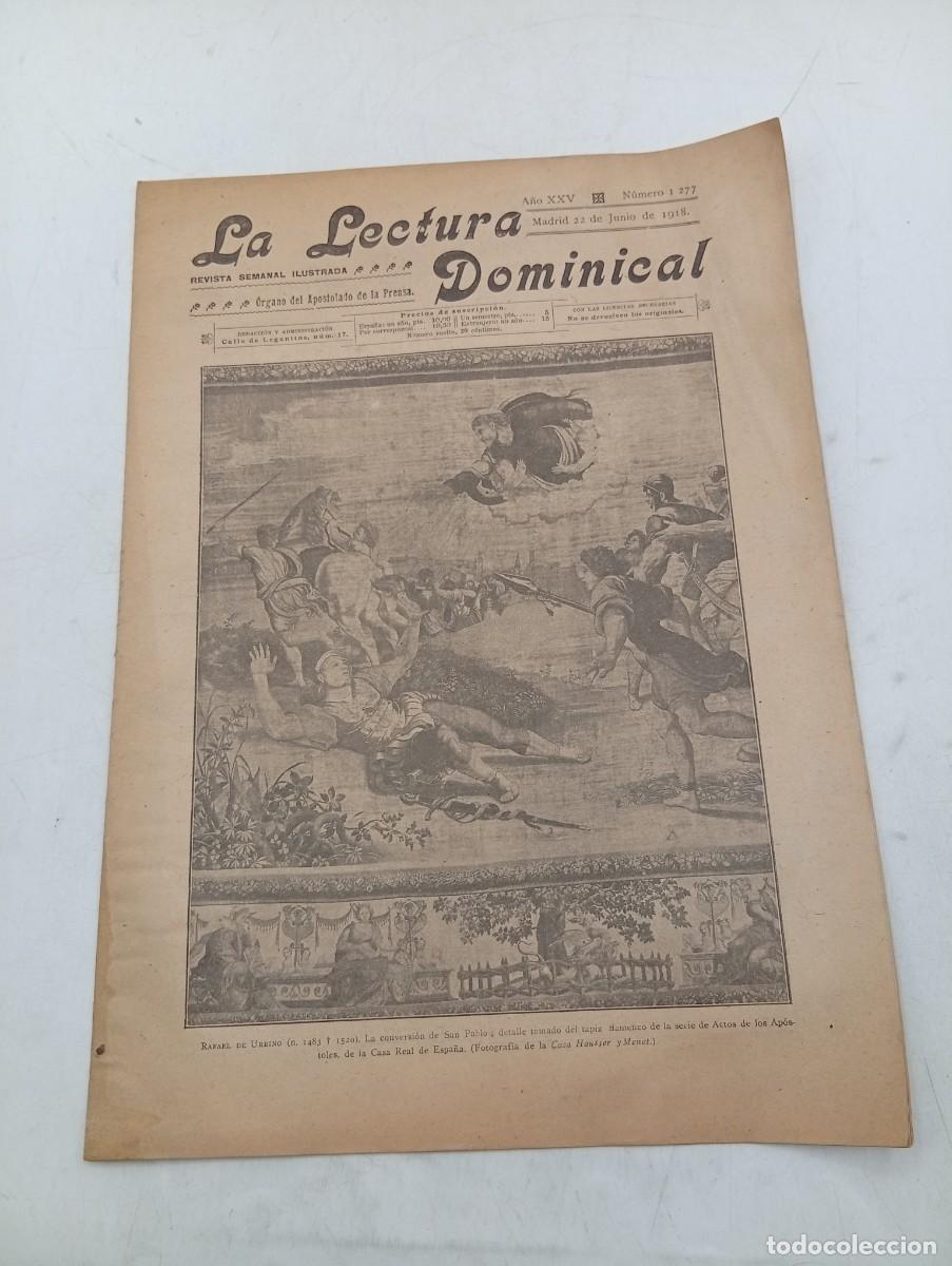 Coleccionismo de revistas y peri&oacute;dicos: LECTURA DOMINICAL. A&Ntilde;O XXV. N&ordm; 1277. A&Ntilde;O 1918. ARTE CRISTIANO. LA FIESTA DE LA FLOR. JAVIER .. LEER