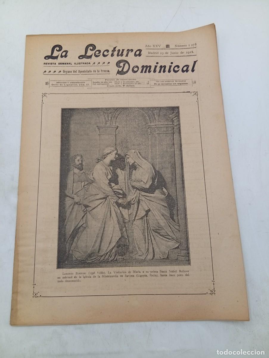Coleccionismo de revistas y peri&oacute;dicos: LECTURA DOMINICAL. A&Ntilde;O XXV. N&ordm; 1278. A&Ntilde;O 1918. ARTE CRISTIANO. LAS OBRERAS DE LAS PELUQUERIAS.. LEER